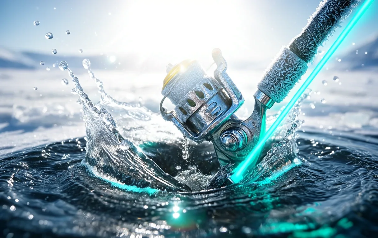 Icy water splash